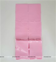 Pink Square Foil Curtain (Pastel)