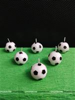 Football shaped Candles (Pack of 6)