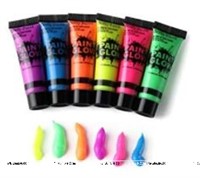 Glow paint ,uv blacklight reactive glow face and body paint