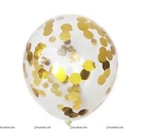 Gold Confetti Balloons (Pack of 5)
