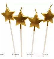 Gold Star Candle