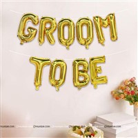 Groom To Be Foil Balloons (Gold)