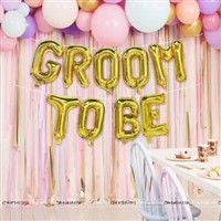Groom To Be Foil Balloons (Gold)