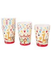 Happy Birthday Animal Cups (Pack of 20)
