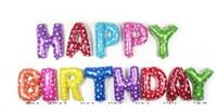 Happy Birthday Foil balloons( Multi Color )