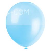 Light Blue Metallic Balloons (Pack of 20)
