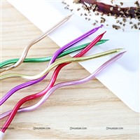 Multicolor Curly Candles (Metallic)