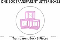 ONE Letter Box (Pink )