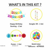Colorful Birthday Party Kit ( Pack of 29 pcs)