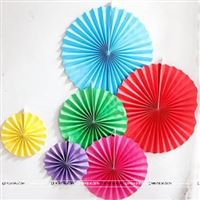 Multi color Paper Fan Decoration