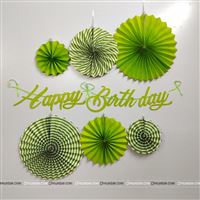Green Birthday Decoration Kit (Pack of 27 pcs )