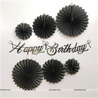 Black & White Birthday Decoration Kit (Pack of 27 pcs )