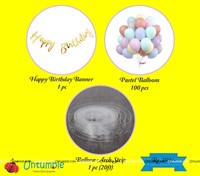 Pastel Balloon Arch Kit (Pack of 102 pcs)