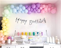 Pastel Balloon Arch Kit (Silver)  (Pack of 102 pcs)
