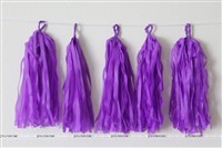 Purple Paper Tassels