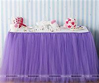 Purple tutu table skirt (4 ft x 2.5 ft)