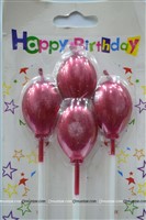 Red Balloon Candle