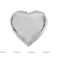 Grey Heart Foil Balloon (18 inch)