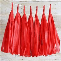 Red Paper Tassels