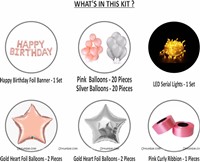 Rose Gold Foil Balloon Kit