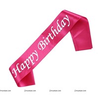 Happy Birthday Sash(Pink)