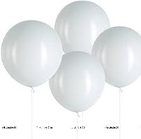 18 inch White Latex Balloon (Pack of 5 )