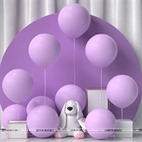 18 inches Purple Pastel Balloons (Pack of 5)