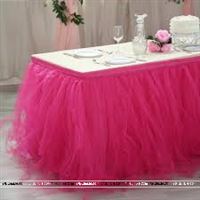 Pink tutu table skirt (4 ft x 2.5 ft)