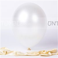 White Metallic Balloons (Pack of 20)