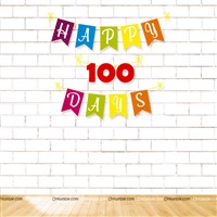 Happy 100 Days Banner