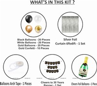 30th Birthday Foil Kit 