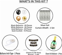 50th Birthday Foil Kit 
