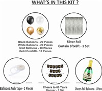 60th Birthday Foil Kit 