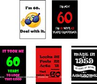 60th Birthday Posters ( Pack of 5 )