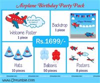 Aeroplane Theme Mini Party Pack