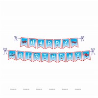 Aeroplane theme Happy Birthday Banner
