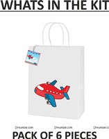 Aeroplane theme Sticker-ed Gift Bags