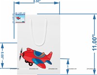 Aeroplane theme Sticker-ed Gift Bags