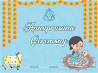 Annaprasana Theme Backdrop (Blue Color)