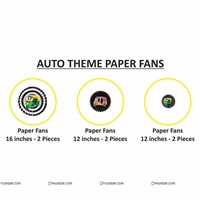 Auto Theme Paper Fans 