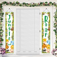 Baby Jungle Theme  Door Banners (Set of 2)