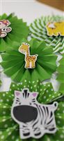 Jungle Animals Party Paper Fan decorations