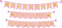Baby Girl Welcome Home Foil Decor Kit Pink (Pack of 45 pcs)