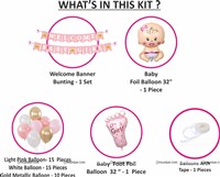 Welcome Baby Girl Kit with Balloons