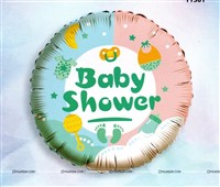 Baby shower Round Foil balloon