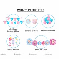 Baby Shower Paper Fans & Lanterns kit