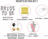 Gold and Silver Bride To be Kit 