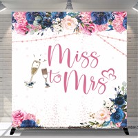 Miss To Mrs Floral Backdrop 