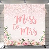 Miss To Mrs Rose Gold Backdrop 