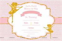 Ballerina Theme Invites